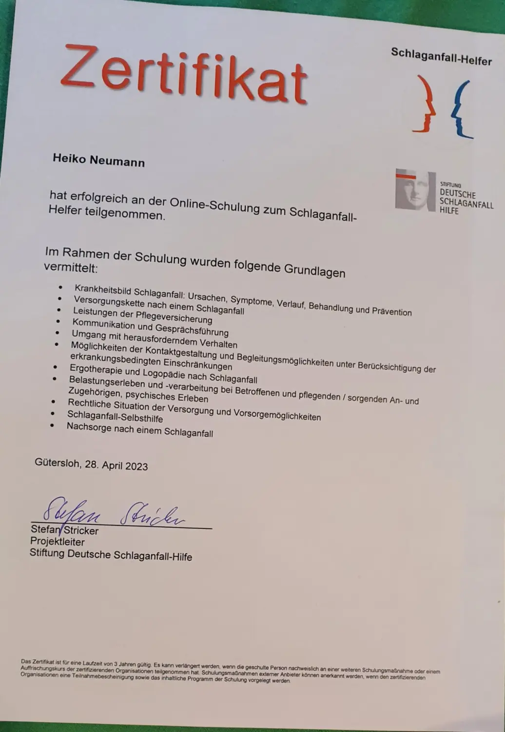 Zertifikate
